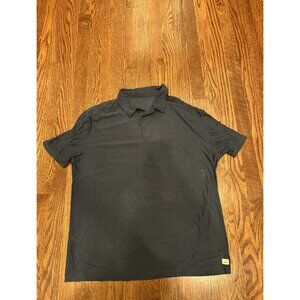 Vuori Shirt Mens XL Performance Strato Tech Polo Gray Heather Performance V188